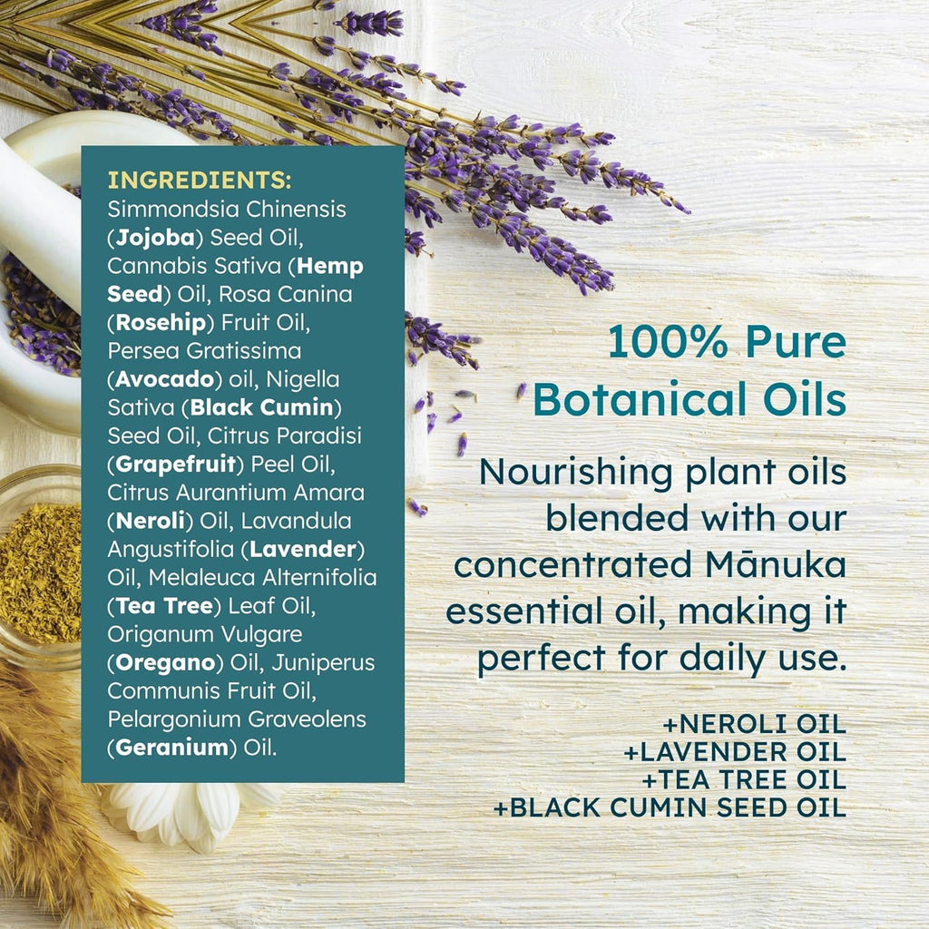 Manuka Honey Moisturizing Face Cream and Face Oil Bundle 1.7 oz I79989