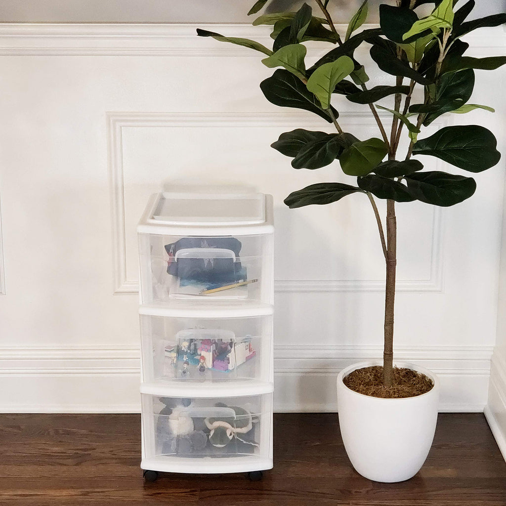 3-Drawer Cart White A5508