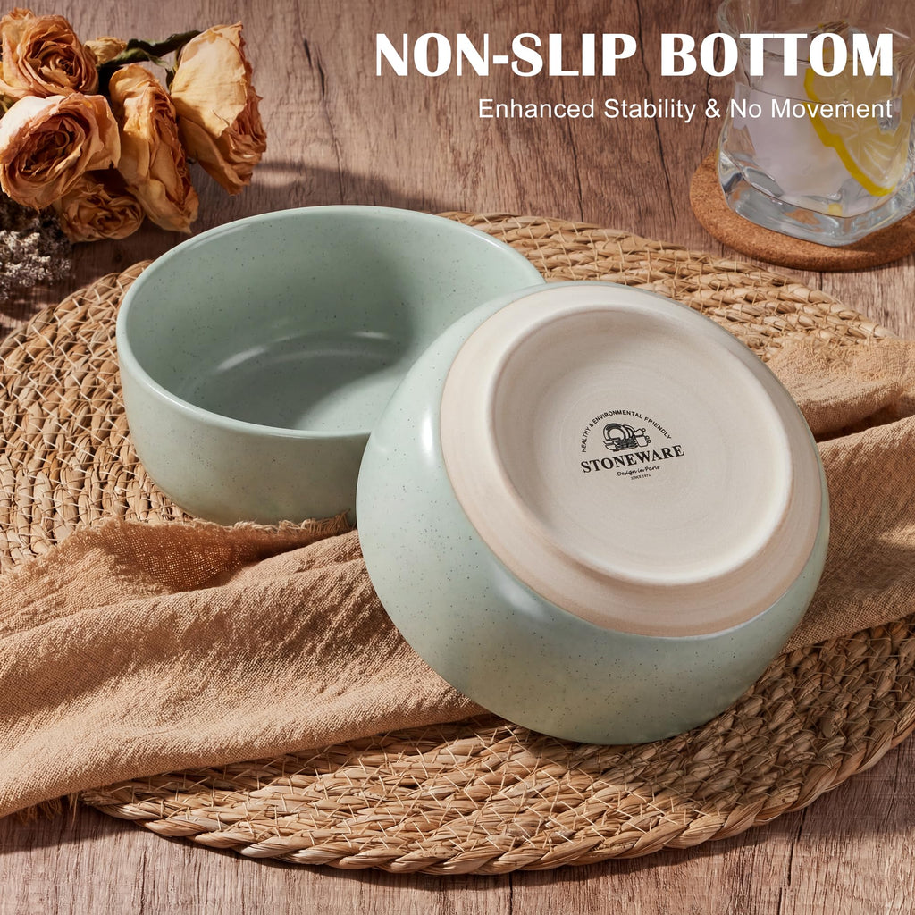 Ceramic Soup Bowls Set of 4, 27oz Multicolor L311285