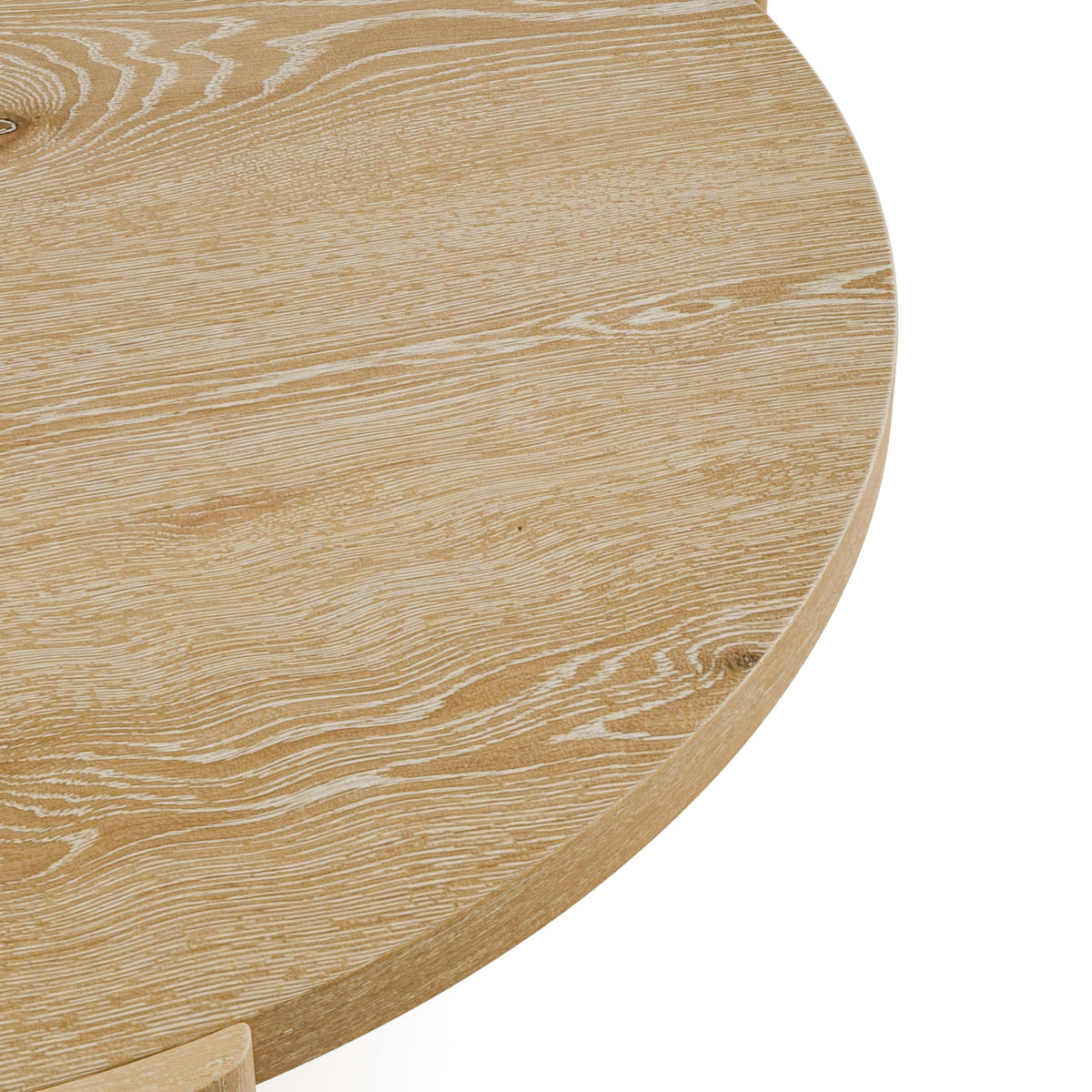 42” Round Oak Finish Wood Coffee Table P485430