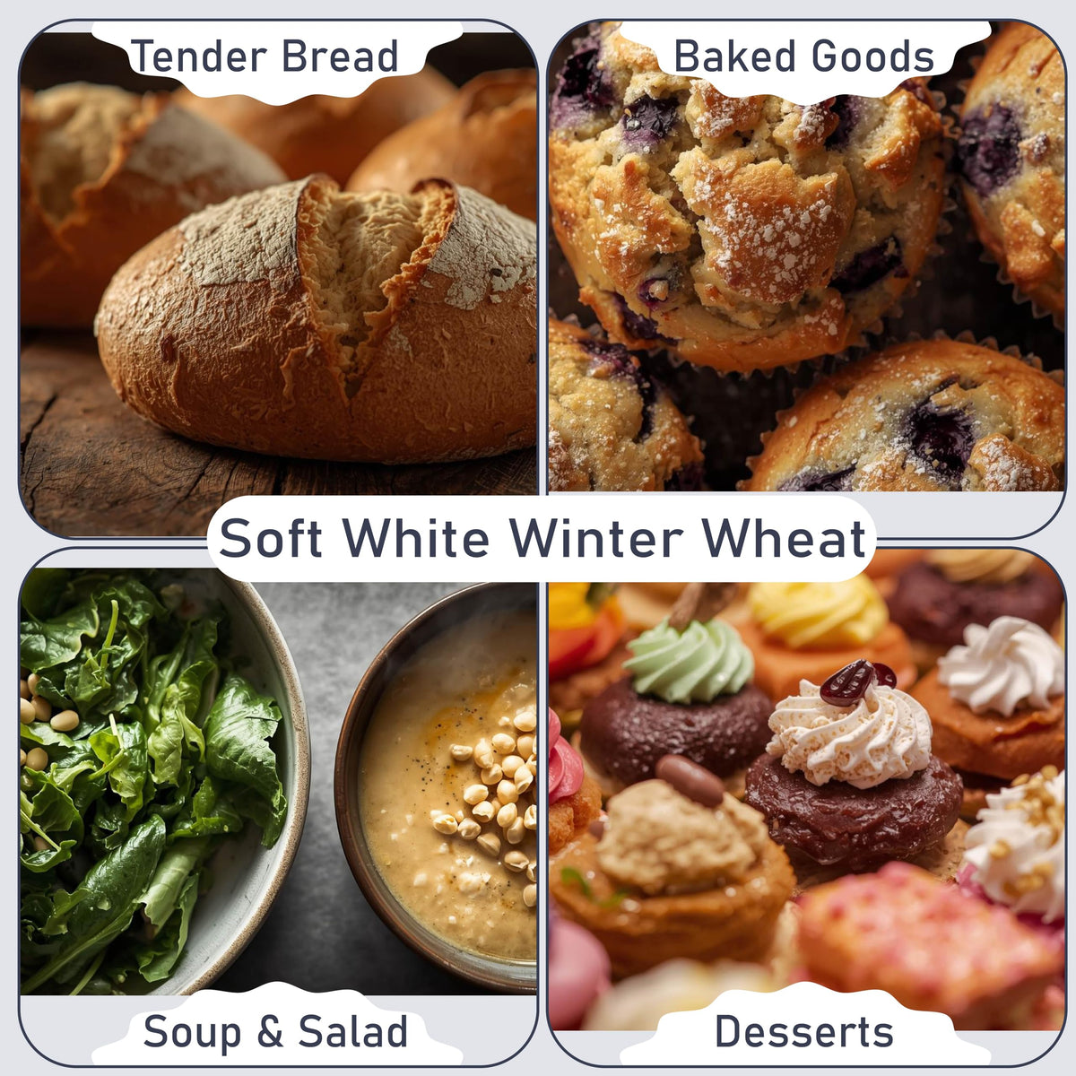 Organic Soft White Wheat Berries 25 lb C613