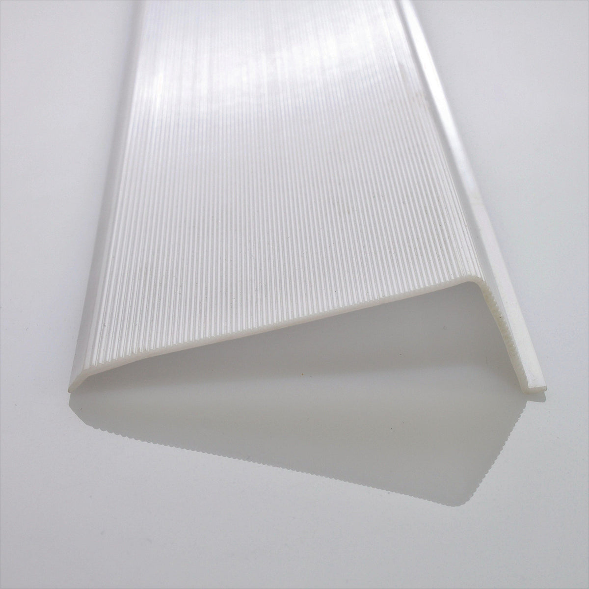 White Ribbed Acrylic Diffuser (L-Shaped, 24") V157