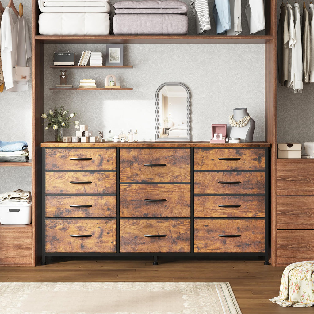 47.2"W Long Dresser with 11 Fabric Drawers F552357