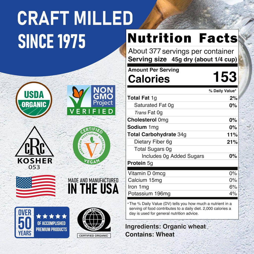 Organic Soft White Wheat Berries 25 lb C613